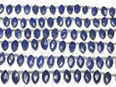 [Video] Lapislazuli AA++ Marquise Faceted Briolette 13x7mm half or 1strand (14pcs )