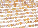 [Video]High Quality Imperial Topaz AAA- Faceted Nugget [Sherry color] 1strand beads (aprx.7inch/18cm)