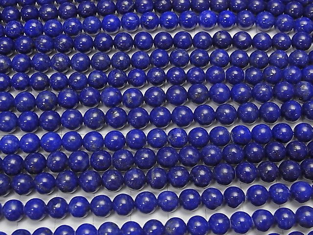 [Video] Lapis lazuli AAA Round 6mm 1/4 or 1strand beads (aprx.15inch / 38cm)