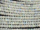[Video] Ethiopia Opal AA++ Faceted Button Rondelle 1strand beads (aprx.15inch / 38cm)