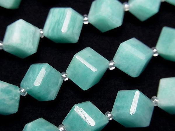 Amazonite, Cube Gemstone Beads