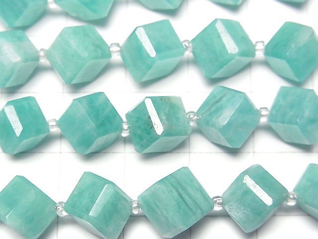 [Video] Amazonite AA++ Dice Shape 1strand (13pcs)