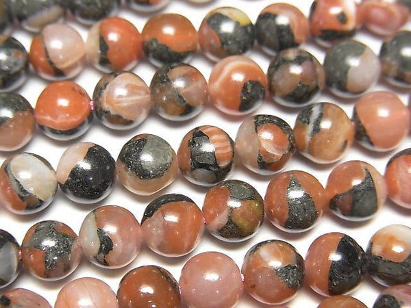 [Video] Red Agate (Southern Red Agate) Round 6mm 1strand beads (aprx.15inch/38cm)