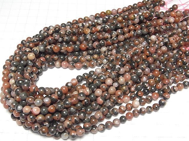 [Video] Red Agate (Southern Red Agate) Round 6mm 1strand beads (aprx.15inch/38cm)