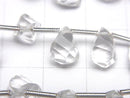 [Video]High Quality Crystal AAA Drop 4Faceted Twist Faceted Briolette 1strand beads (aprx.7inch/18cm)