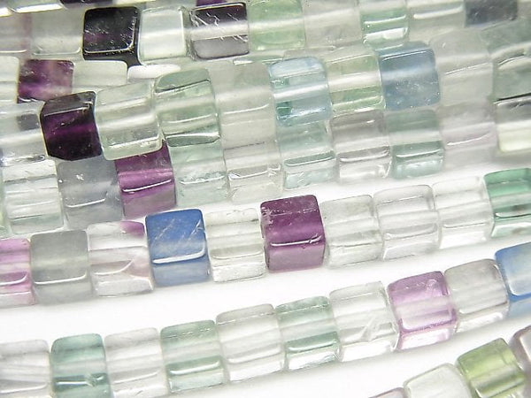 Cube, Fluorite Gemstone Beads