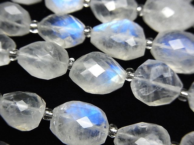 Nugget, Rainbow Moonstone Gemstone Beads