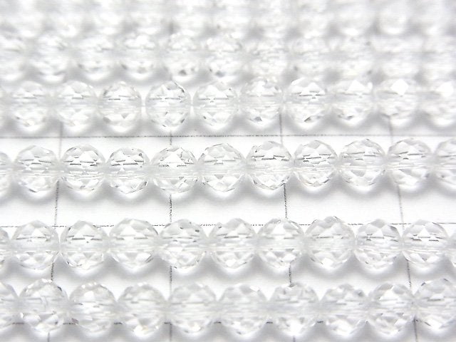 [Video] High Quality! Crystal AAA 32 Faceted Round 4mm 1-Strand Beads (approx. 15 inches/36 cm)