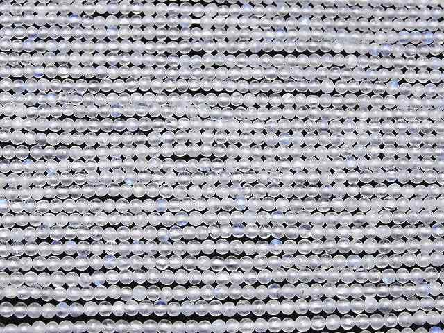 [Video] Rainbow Moonstone AA++ Round 2mm 1strand beads (aprx.15inch / 38cm)