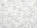[Video] High Quality White Shell (Silver-lip Oyster) AAA Flower (4pcs Flowers) 6mm Center Hole 4pcs
