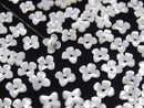 [Video] High Quality White Shell (Silver-lip Oyster) AAA Flower (4pcs Flowers) 6mm Center Hole 4pcs