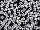 [Video] High Quality White Shell (Silver-lip Oyster) AAA Flower (4pcs Flowers) 6mm Center Hole 4pcs