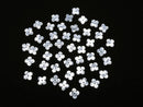 [Video] High Quality White Shell (Silver-lip Oyster) AAA Flower (4pcs Flowers) 10mm Center Hole 4pcs