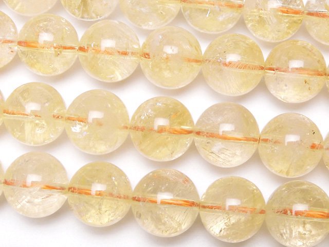 Citrine, Round Gemstone Beads