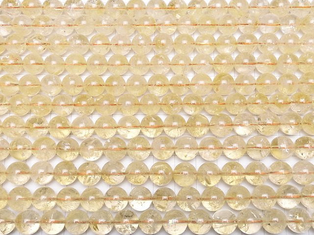 [Video] Light color Citrine AA Round 10mm half or 1strand beads (aprx.15inch / 37cm)