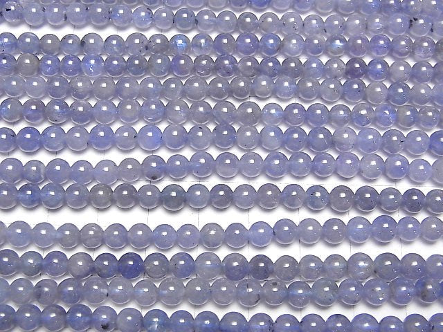 [Video] Tanzanite AA++ Round 5mm half or 1strand beads (aprx.15inch / 38cm)