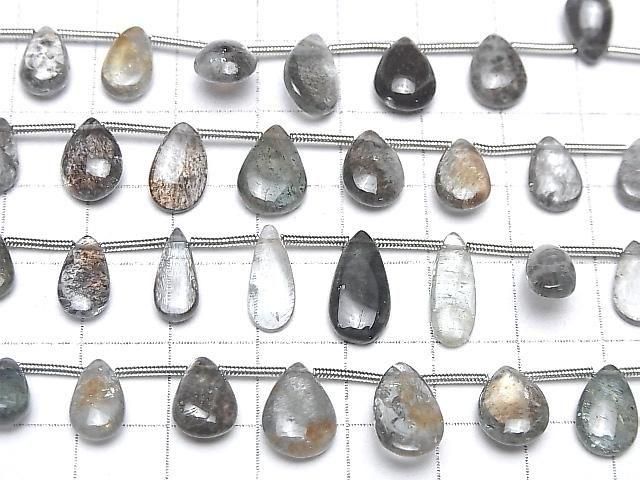 [Video] High Quality Moss Aquamarine AA++ Pear Shape (Smooth) Half or 1 Strand (14pcs)