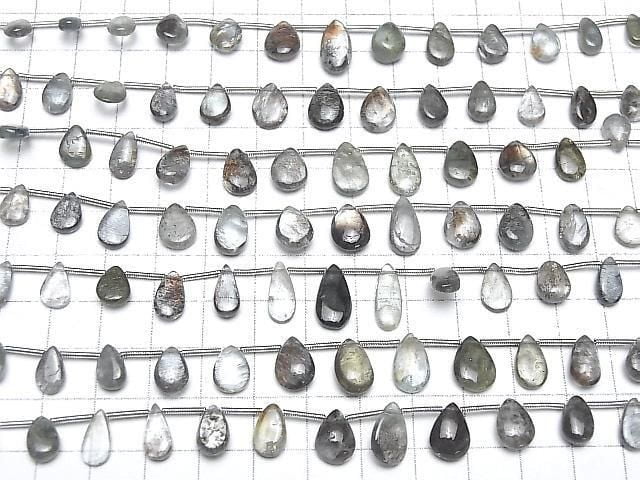 [Video] High Quality Moss Aquamarine AA++ Pear Shape (Smooth) Half or 1 Strand (14pcs)