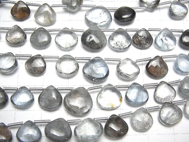 [Video]High Quality Moss Aquamarine AAA- Chestnut (Smooth) 1strand beads (aprx.7inch/18cm)