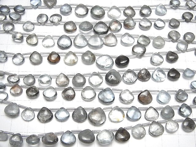 [Video]High Quality Moss Aquamarine AAA- Chestnut (Smooth) 1strand beads (aprx.7inch/18cm)