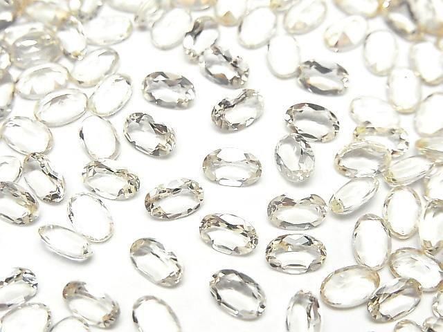 [Video]High Quality Scapolite Loose stone Oval Faceted 6x4mm 5pcs