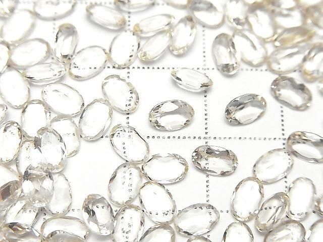 [Video]High Quality Scapolite Loose stone Oval Faceted 6x4mm 5pcs