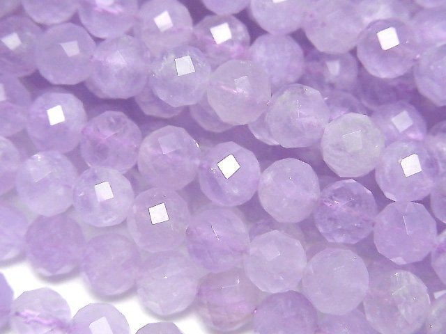 High Quality! Lavender Amethyst AA++ Faceted Round 6mm 1strand beads (aprx.15inch/36cm)