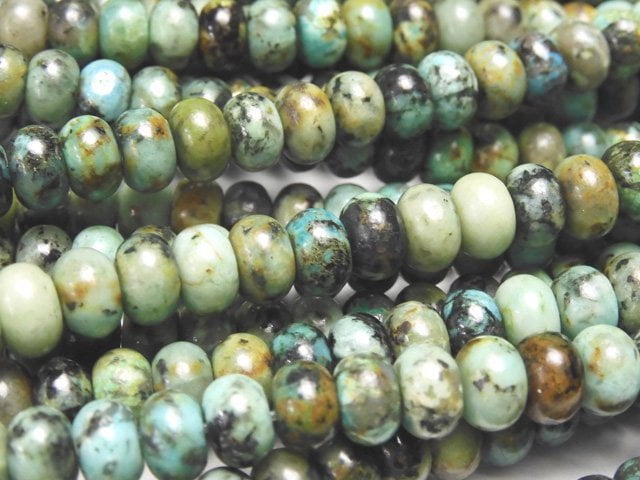 Roundel, Turquoise Gemstone Beads