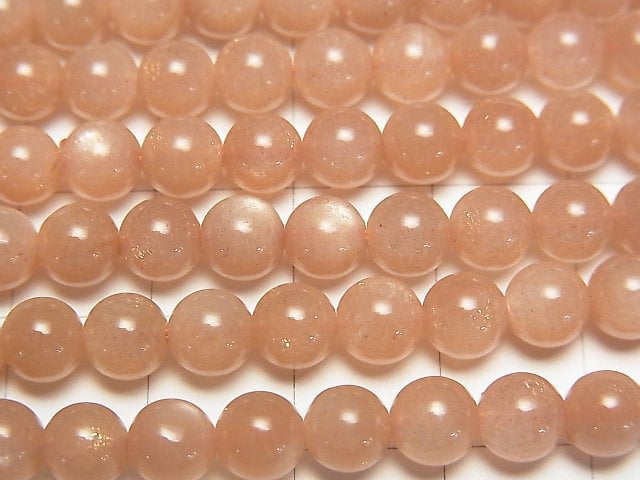 [Video] Orange Moonstone AA++ Round 6mm 1strand beads (aprx.15inch / 38cm)