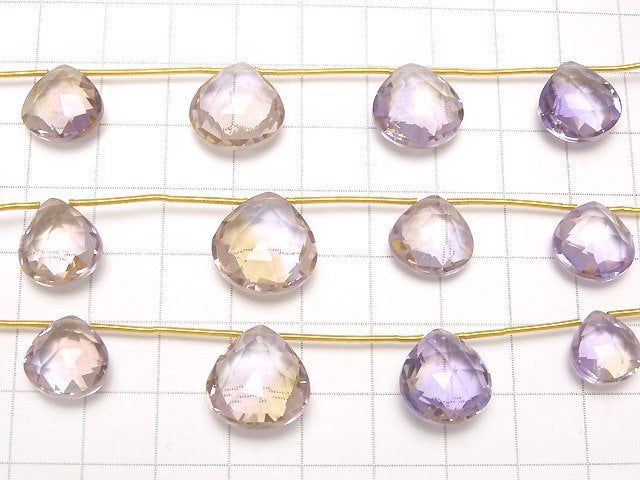 [Video] High Quality Ametrine AAA Chestnut Faceted Briolette 1strand (4pcs)