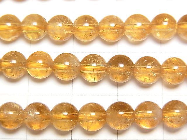 [Video]Citrine AA++ Round 6mm half or 1strand beads (aprx.15inch/38cm)