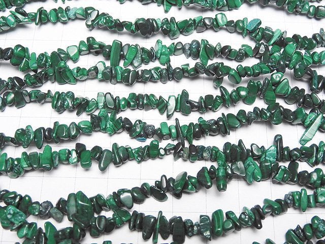 Malachite  Chips (Small Nugget ) 1strand beads (aprx.31inch/78cm)