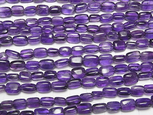 [Video] Amethyst AA++ Rectangle 1strand beads (aprx.15inch / 38cm)