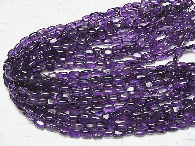 [Video] Amethyst AA++ Rectangle 1strand beads (aprx.15inch / 38cm)