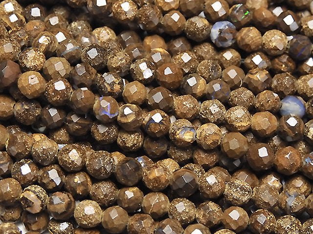 Faceted Round, Opal Gemstone Beads