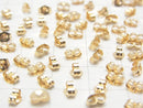 [K14 Yellow Gold] Earnuts 5x4mm 2pcs (1pair )