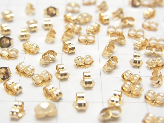 [K14 Yellow Gold] Earnuts 5x4mm 2pcs (1pair )