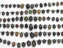 [Video]High Quality Ethiopian Black Opal AAA Drop (Smooth) 1strand beads (aprx.7inch/18cm)