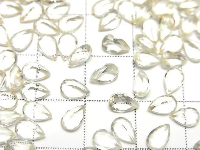[Video]High Quality Golden Labradorite AAA Loose stone Pear shape Faceted 6x4mm 5pcs