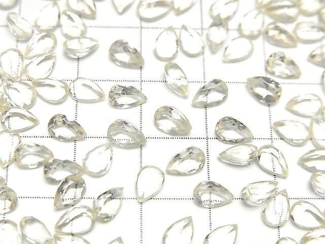 [Video]High Quality Golden Labradorite AAA Loose stone Pear shape Faceted 6x4mm 5pcs