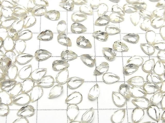[Video]High Quality Golden Labradorite AAA Loose stone Pear shape Faceted 6x4mm 5pcs