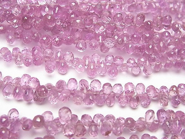 Drop, Faceted Briolette, Sapphire Gemstone Beads