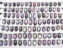 [Video] Doublet Crystal AAA Pear Shape Faceted Briolette Black Rainbow Color 1strand (12pcs)