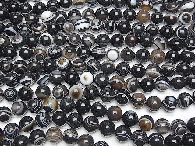 [Video] Tibetan Agate (Eye Agate) AAA Round 14mm half or 1strand beads (aprx.15inch/36cm)