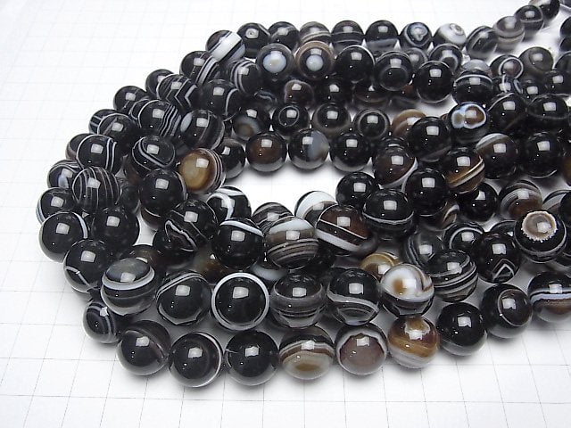 [Video] Tibetan Agate (Eye Agate) AAA Round 14mm half or 1strand beads (aprx.15inch/36cm)