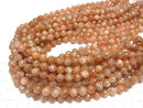 [Video] High Quality! Sunstone AA++ Faceted Round 8mm half or 1strand beads (aprx.15inch / 36cm)