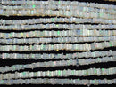 [Video] Ethiopia Opal AA+ Square Rondelle (Disc) half or 1strand beads (aprx.8inch/20cm)