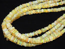 [Video] Ethiopia Opal AA++ Square Rondelle (Disc) 1strand beads (aprx.16inch/40cm)
