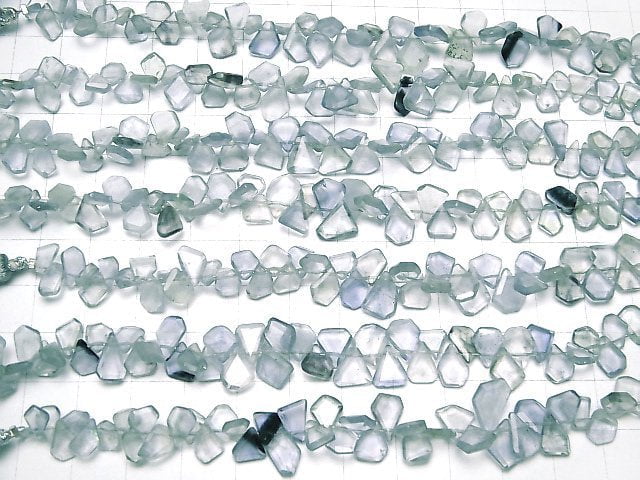 [Video]Blue Fluorite AA++ Rough Slice Faceted 1strand beads (aprx.7inch/17cm)