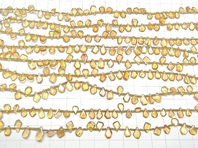 [Video] High Quality Imperial Topaz AAA- Rough Slice Faceted 1strand beads (aprx.7inch / 17cm)